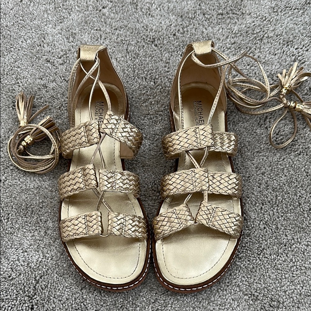 Michael Kors Gold Gladiator Women's Sandals